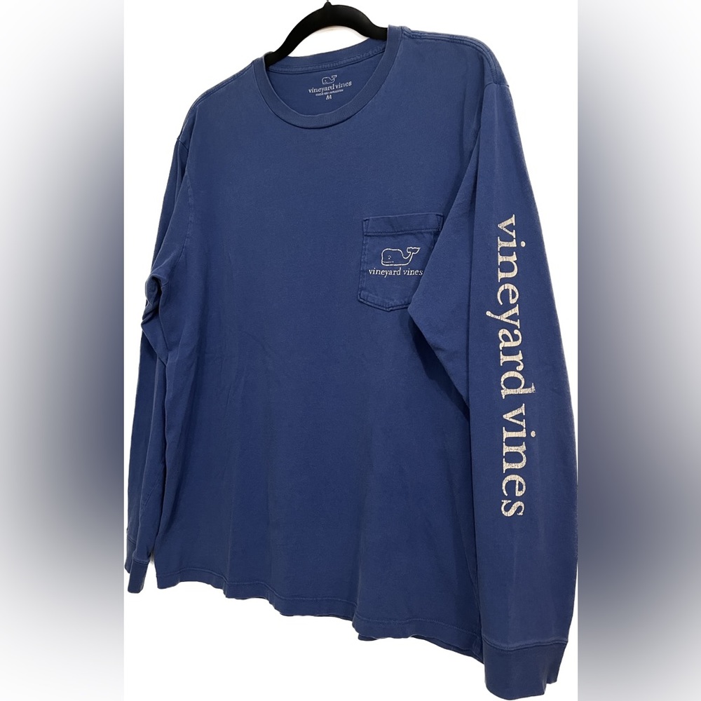 Classic Vineyard Vines Long Sleeve Pocket Tee, Men’s Sz M
